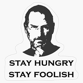 Steve Jobs Motivational Quote Bumper Sticker Vinyl Decal 5"