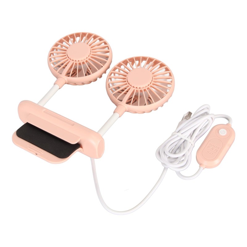 Monitor Fan 2 Heads 3 Speed Modes 6.6ft USB Cable