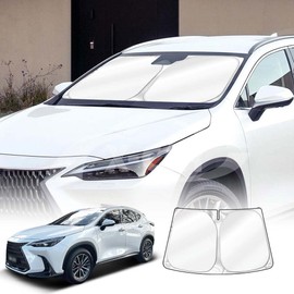X-Car Windshield Sun Shade for Lexus NX Series NX250 NX350 NX350h NX450h 2022-2025 Blocks UV Rays Foldable Custom Wind Screen Sun Visor Protector