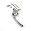 Armis Espag Cranked Window Handle - Left, Chrome, 30mm