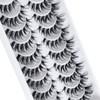 3D False Eyelashes, Natural Eyelashes, Pure Handmade Natural Look, Fluffy