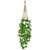 Mkono Fake Hanging Plant with Pot, Artificial Plants for Home