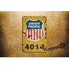 BAYABU Union Pacific Railway Logo Train Railroad Rustic Retro Wall