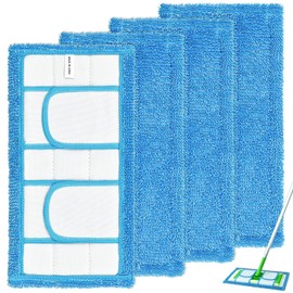 Mop Pads for Flash Speedmop, Microfiber Pads Refills Wet Dry Pads Reusable Mop Cloth
