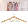 Wedding Hanger Anti Slip Wooden Clothes Hanger Iron Clothing Hanger