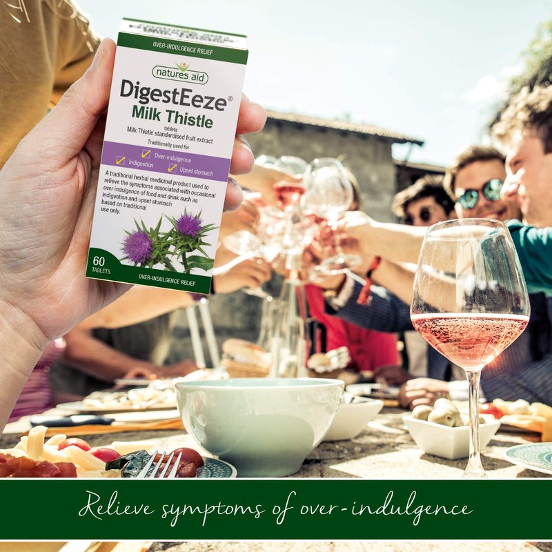 Natures Aid DigestEeze Milk Thistle, 60 Tablets