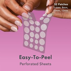 Rael Miracle Overnight Spot Cover - Parches hidrocoloides para espinillas de acné (52 unidades) | Parche ultrafino para cara, absorbe el líquido de manchas, cuidado de la piel coreana, 3 tamaños