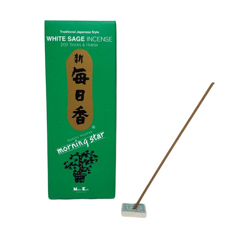 Morning Star - Sage 200 Sticks and Holder by NIPPON