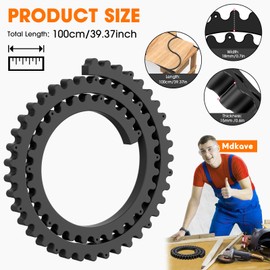 Mdkave Flexible Router Edge Guide,Professional Router Templates for Woodworking Accessories,Flexible Curve Guide for Precise Thread Border, Curve and Arc Angle Positioning(Black 39INCH)