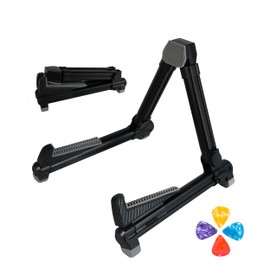 Neciuvy Guitar Stand,Aluminium Guitar Rack,A-Frame Folding Guitar Stands Floor for Banjo,Mandolin,Ukulele(Black)