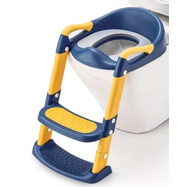 Gyabnw Toilet Training Seat with Step Stool Ladder for Kids - Easy to Assemble, Safe and Comfortable Design