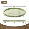 KULEDM Handmade Wooden Decorative Tray, Small Beaded Coffee Table Tray