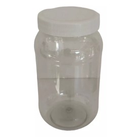 Meliars Frasco Pet Transparente 250/ 1 Litro Ml Tapa Blanca (especia