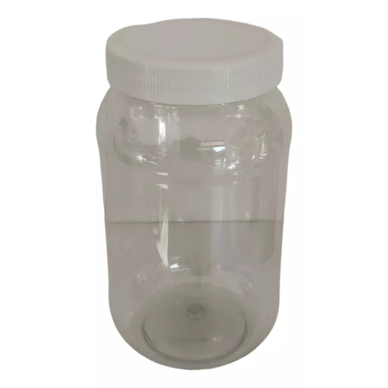 Meliars Frasco Pet Transparente 250/ 1 Litro Ml Tapa Blanca
