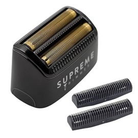 Replacement Foil & Cutter by SUPREME TRIMMER - SB55 Hypo-Allergenic foil for Crunch Lite STF600 Black