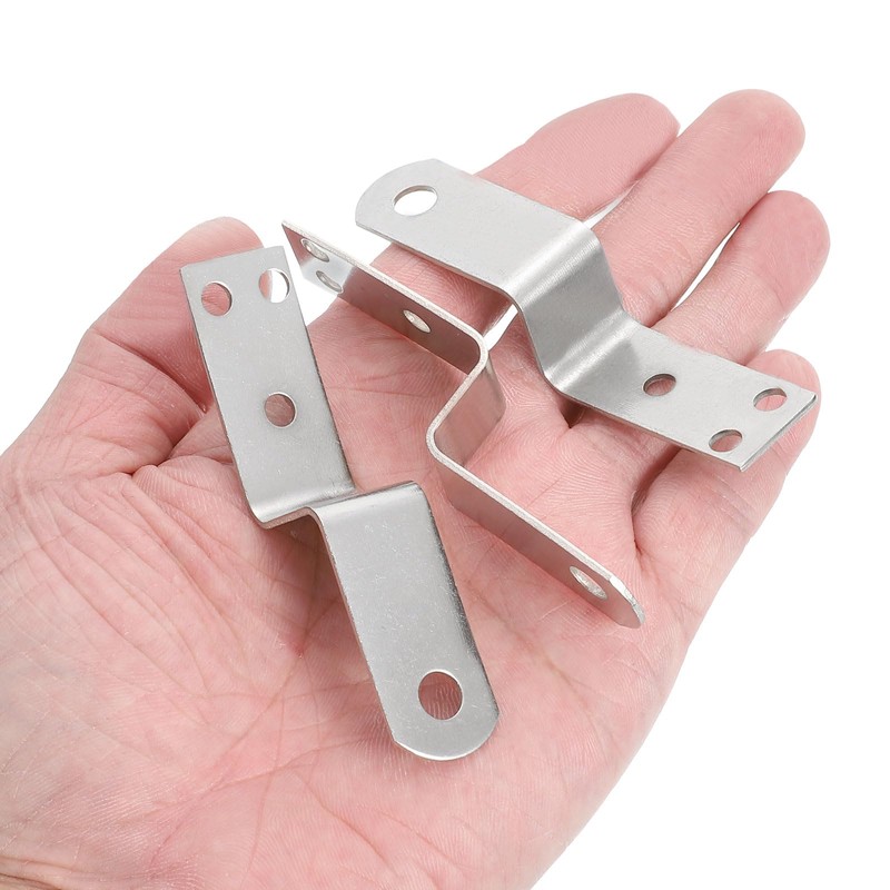 uxcell 10 Pcs Z Shape Corner Bracket, 0.7 Inch Right