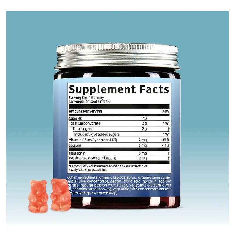 Bears With Benefits Gomitas Veganas Melatonina 5mg 30pz