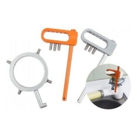 Auxiliary faucet (hot water regulator burning guard O-ring not included) Package color silver (O-ring not included)