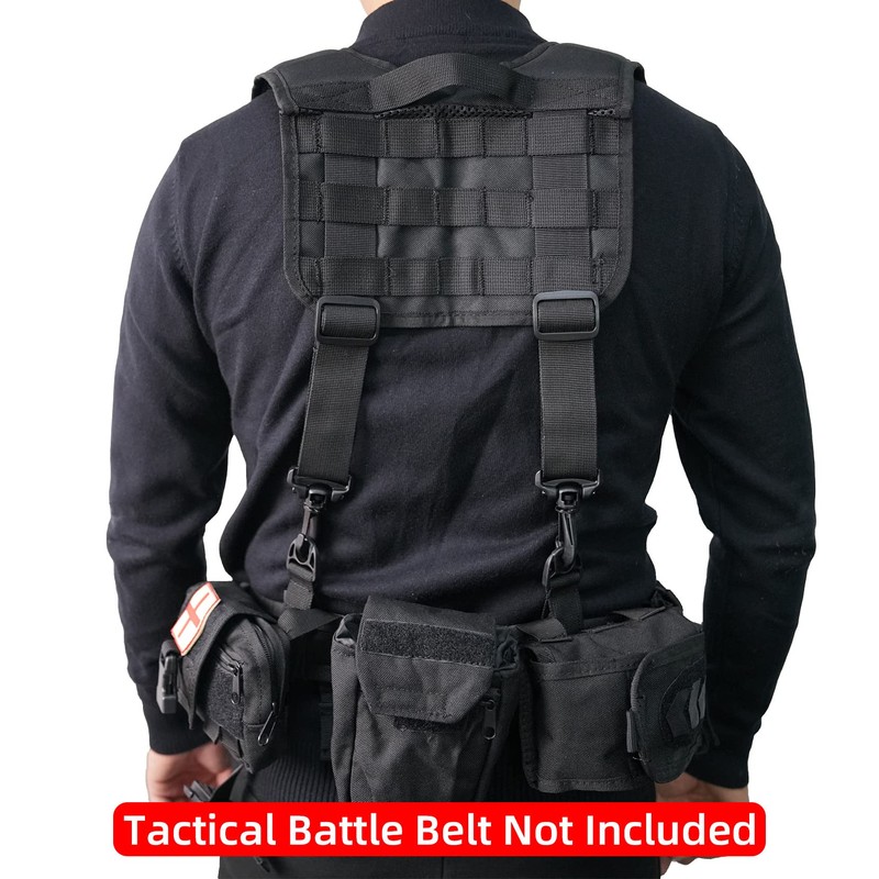 KUNN Tactical Police Suspenders for Duty Belt Harness Law Enforcement
