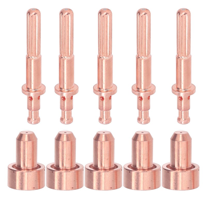 10Pcs Nozzle Electrode Kit Brass 64006510 Electrode 64006514 Nozzle Tip
