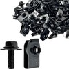 CSMATEYEAH 100 Pcs M6-1.0 Body Bolts & U Nuts Kits,