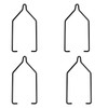 ZYAMY 4pcs Fixing Clip Reptile Dual Lamp Stand Lamp Hanger