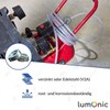 Lumonic I 10 x 2-ear clamps, 25-28 mm, galvanised steel,