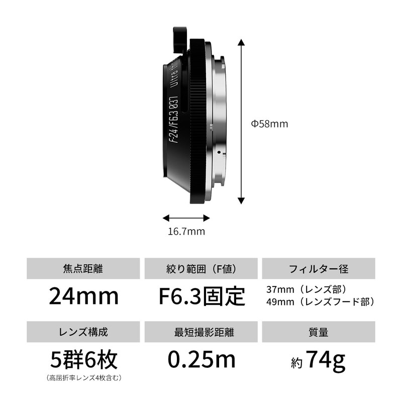 SG-image 24mm F6.3 Full Size RF Mount Single Focus Ultra