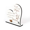 Decorative Stand Heart Saying "Bester Papa der Welt" Sign 15