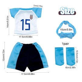 Clothing Outfits for Baby Dolls, Doll Clothes, Doll Clothes, Baby Born, Baby Born Clothing, Doll Accessories, Summer Clothing Dolls for 35-45 cm, Gifts for Girls Boys (Lanbai)