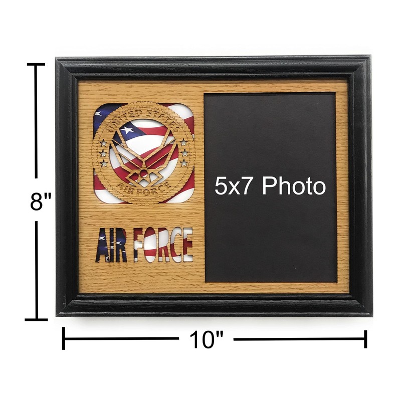 US Air Force Picture Frame (8x10 Layout C, Black)