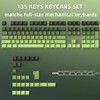 Mciepny 135 Key PBT Keycaps Set Gradient Tea Green Side