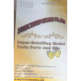 Precision Scale HO #31360 Number Boards, PRR (Keystone) 2 Brass Castings