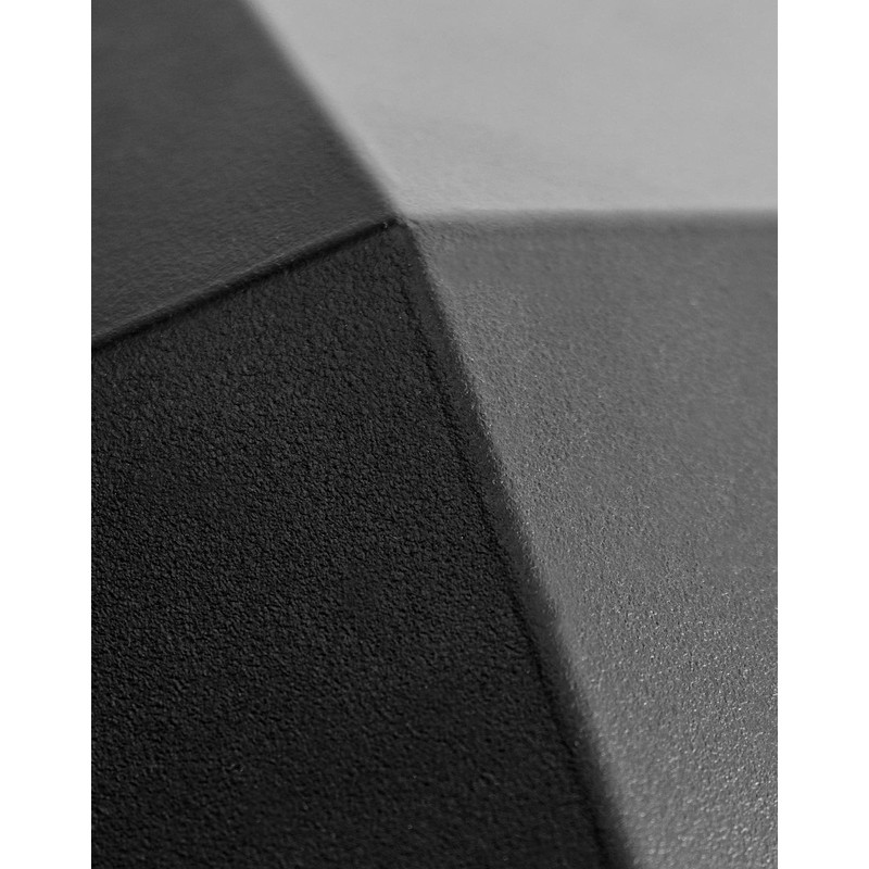 QWORK Aluminum Post Cap Covers, 12 Pack Black Pyramid Deck