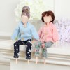 Bencailor 8 Pieces Christmas Doll Clothes Girl Doll Accessories Cotton