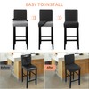 Fuloon Waterproof Chair Covers, Bar Stool, Stretch Jacquard Bar Stool