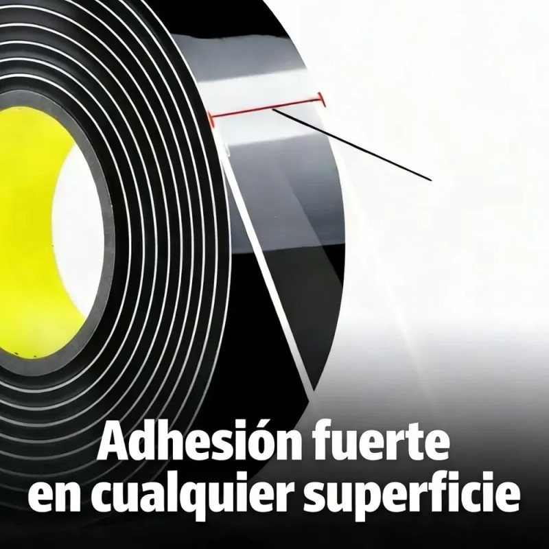 Cinta Adhesiva Nano Doble Cara Transparente de 5m x 2cm,