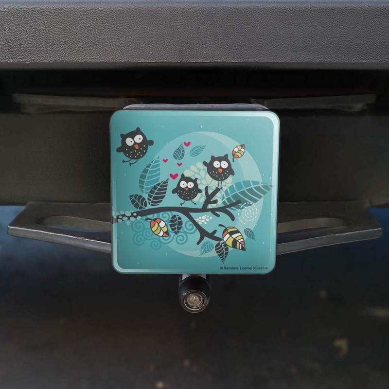 Graphics and More Sweet Owl Moonlight Night Tow Trailer Hitch
