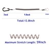 BB Hapeayou Fishing Lanyard (10Pcs) Retractable Safety Coiled Tether with