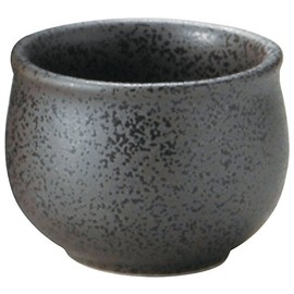 Yamashita Kogei 14081330 Guinomi, Black 2.2 x 1.6 inches (5.5 x 4 cm), Black Crystal Guinomi