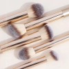 18 Brochas De Maquillaje Profesionales Alta Calidad Color Oro Pálido
