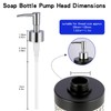 4PCS Soap and Lotion Dispensers Pump Replacement,Smooth Action（Silver）