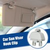X AUTOHAUX Pack of 2 Car Plastic Sun Visor Hook