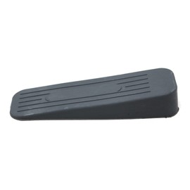 fiXte Deluxe Heavy Duty Non-Slip Rubber Door Wedge Stopper (2, Dark Grey)