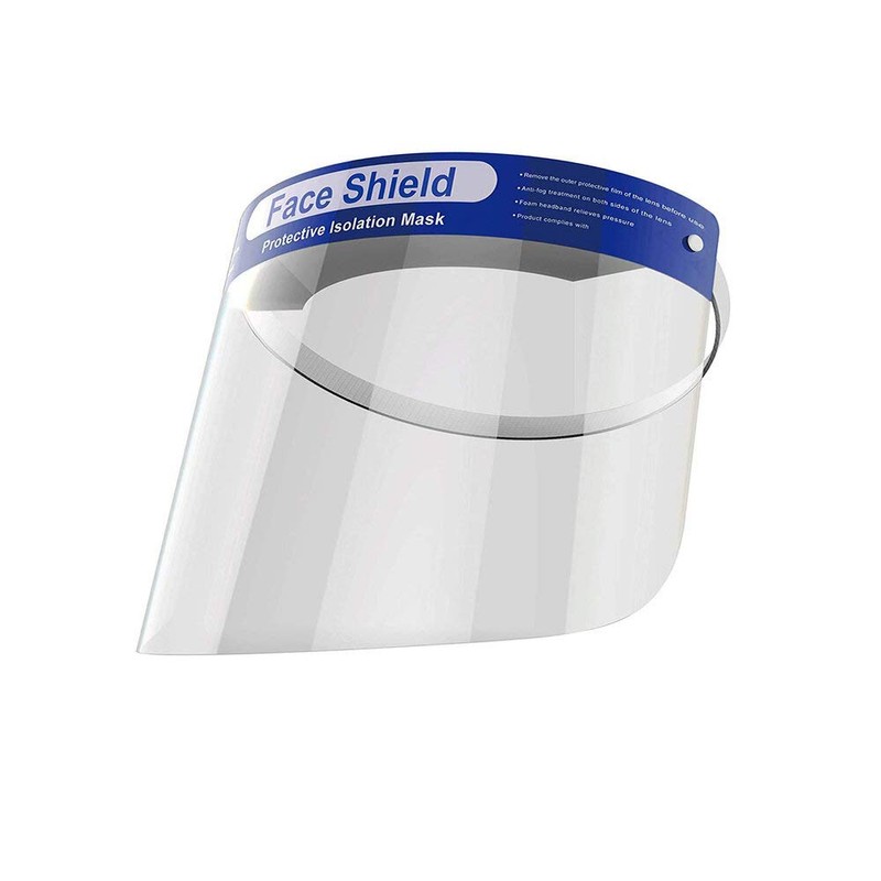 Komonee Face Shield Reusable Plastic Safety Visor Screen Transparent Cover