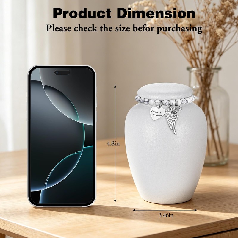 Kagrec Ceramic Cremation Urn for Human Ashes for Men Women