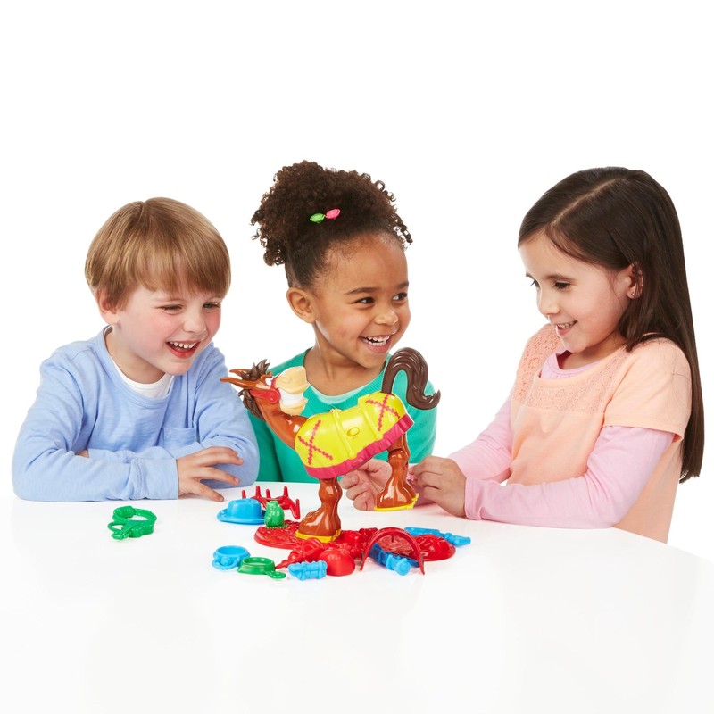 Hasbro 48380 48380-Hasbro Buckaroo-Saddle Stacking Classic Family Dexterity Game