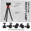 KOMBIUDA Adjustable Phone Tripod with Clip Versatile Tabletop Tripod for