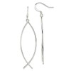 925 Sterling Silver Ichthus Fish Earrings