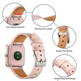 Issinlky Strap for Veryfit Smart Watch IDW19/IDW13/IDW16/IDW18, 22 mm leather business strap for Gloryfit TUYOM LW36, H1/D1, T50S, P66/P66D/P72/P95, Y6, R30PRO, YB54, G39, AGPTE LW. 11 11 Smart